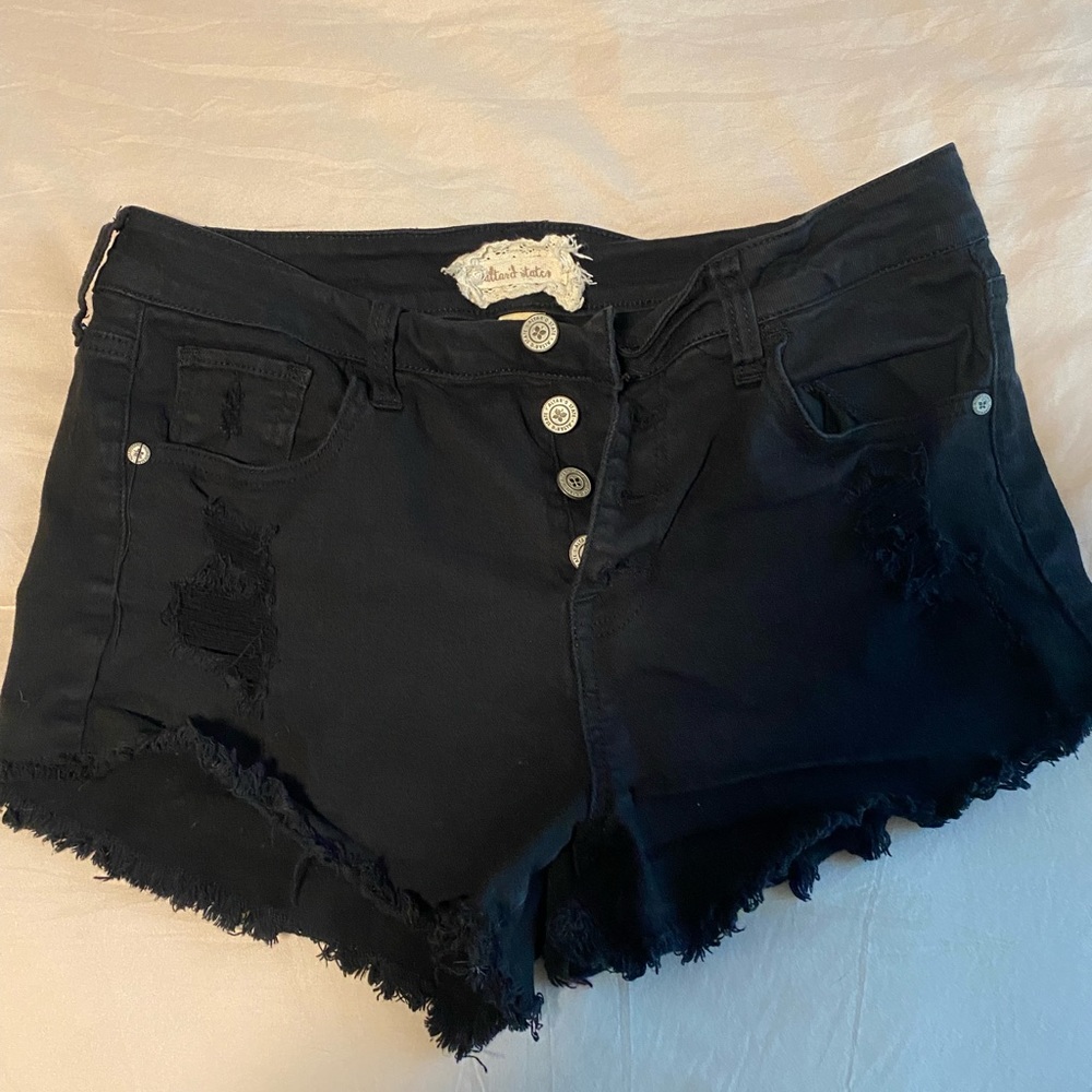 Altar’d State Black denim shorts
